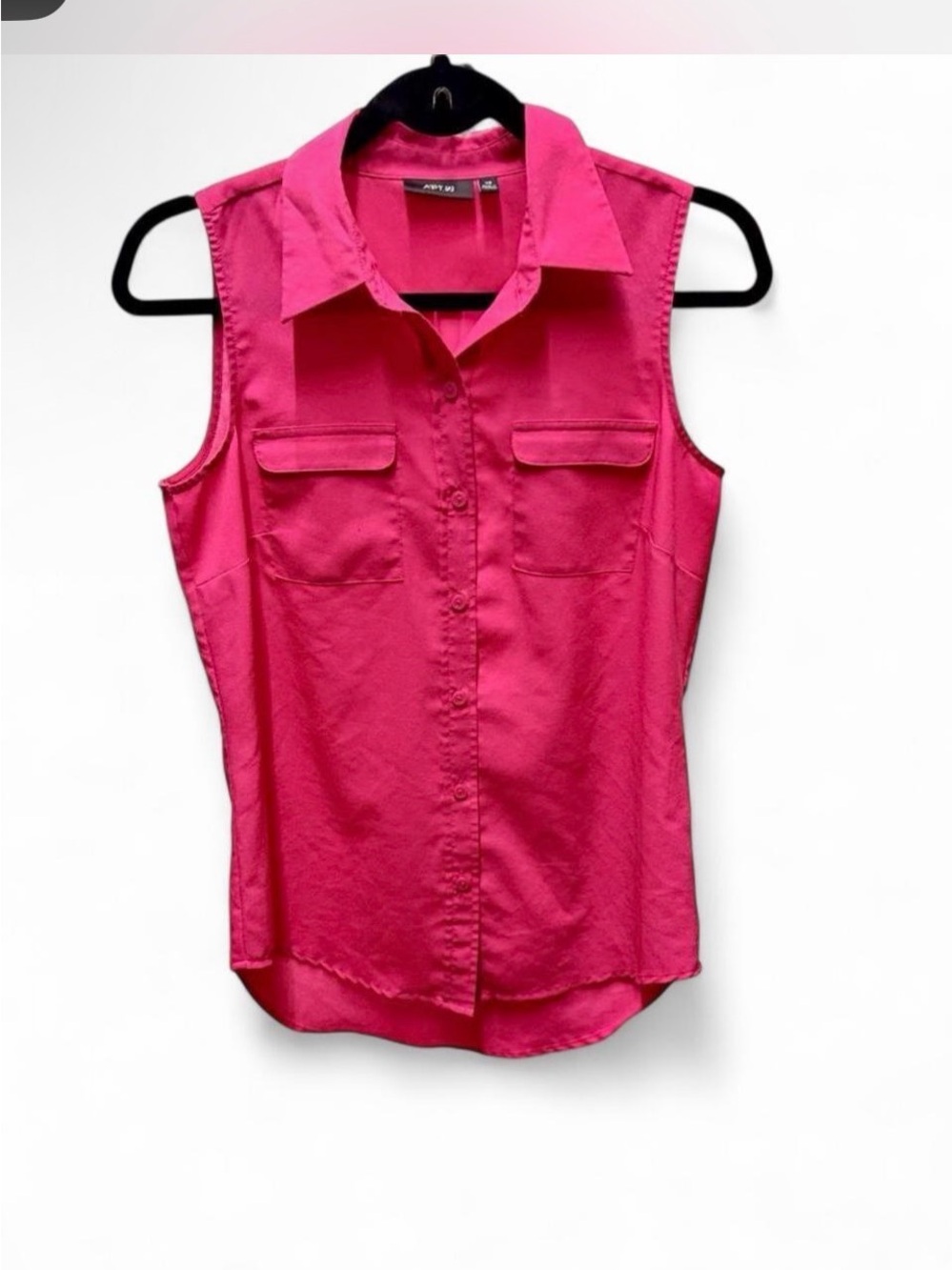 Apt. 9 Pink Sleeveless Button-Up Blouse in XS